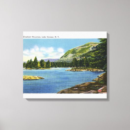 Uitzicht van de Elephant-berg Canvas Afdruk (Voorkant)