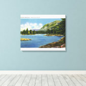 Uitzicht van de Elephant-berg Canvas Afdruk (Insitu (Houten vloer))