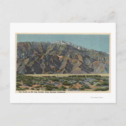 Uitzicht van de Engel op Mt. San Jacinto Briefkaart (Voorkant)