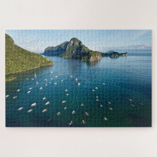 Uitzicht van de Filipijnen van El Nido Palawan Legpuzzel