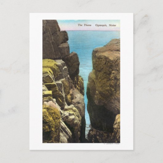 Uitzicht van de Flume Briefkaart (Voorkant)