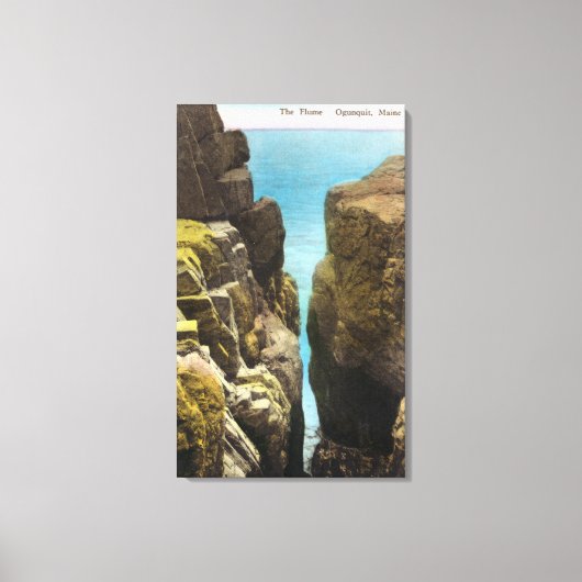 Uitzicht van de Flume Canvas Afdruk (Voorkant)