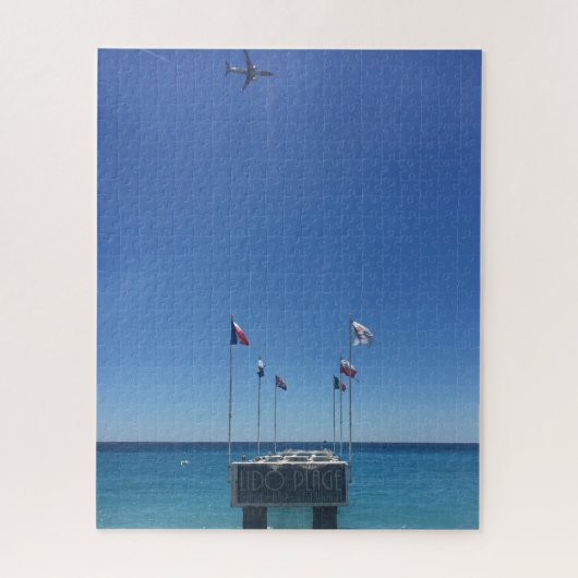 Uitzicht van de Franse Riviera in Nice Frankrijk Legpuzzel (Verticaal)