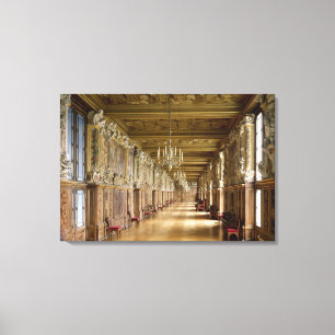 Uitzicht van de Galerie Francois I, 1528-40 Canvas Afdruk