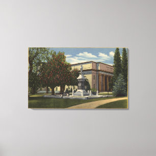 Uitzicht van de gemeenteraad van Auditorium Canvas Afdruk