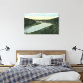 Uitzicht van de Genesee Canvas Afdruk (Insitu (Slaapkamer))