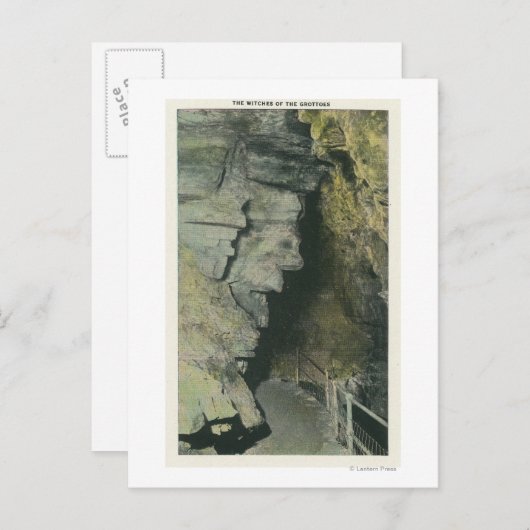 Uitzicht van de getuigen van de Grotto's Briefkaart (Voorkant / Achterkant)