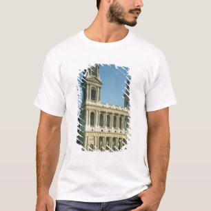 Uitzicht van de gevel van de kerk t-shirt