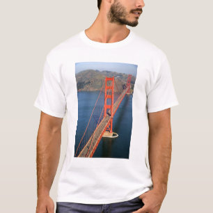 Uitzicht van de Golden Gate Bridge in de lucht T-shirt