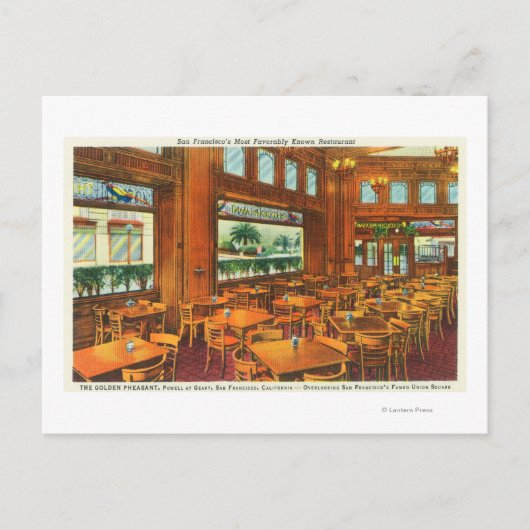 Uitzicht van de Golden Pheasant Briefkaart (Voorkant)