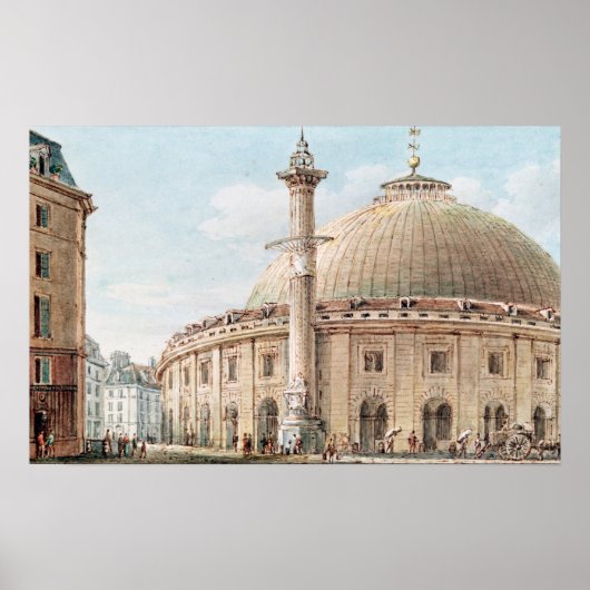 Uitzicht van de graanmarkt poster (Voorkant)