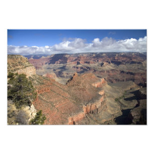 Uitzicht van de Grand Canyon in de zuidelijke Rim, Foto Afdruk