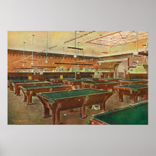 Uitzicht van de Graney Pool Hall Poster