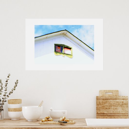 Uitzicht van de grond poster (Keuken)