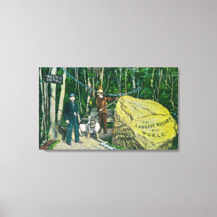 Uitzicht van de grootste goudhong ter wereld canvas afdruk