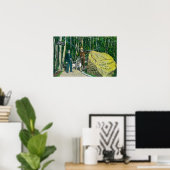 Uitzicht van de grootste goudhong ter wereld poster (Thuiskantoor)