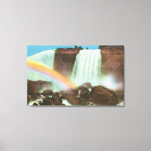 Uitzicht van de grot van de winden canvas afdruk