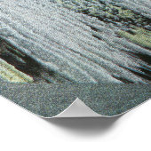 Uitzicht van de grot van de winden in de winter poster (Hoek)