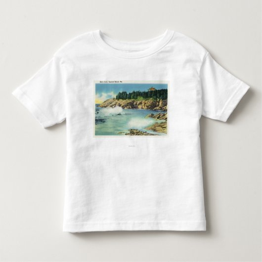 Uitzicht van de grot van Kind op Squirrel Island Kinder Shirts (Voorkant)