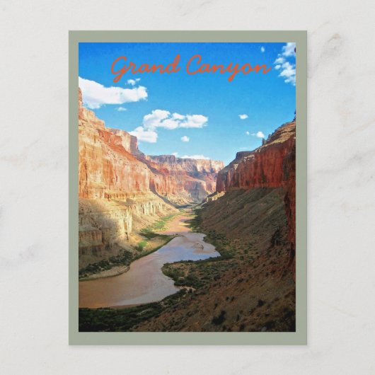 Uitzicht van de Grote Canyon Briefkaart (Voorkant)