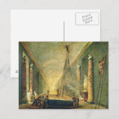 Uitzicht van de Grote Galerij van het Louvre Briefkaart (Voorkant / Achterkant)