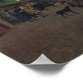 Uitzicht van de Grote Markt in Haarlem Poster (Hoek)