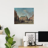 Uitzicht van de Grote Markt in Haarlem Poster (Thuiskantoor)