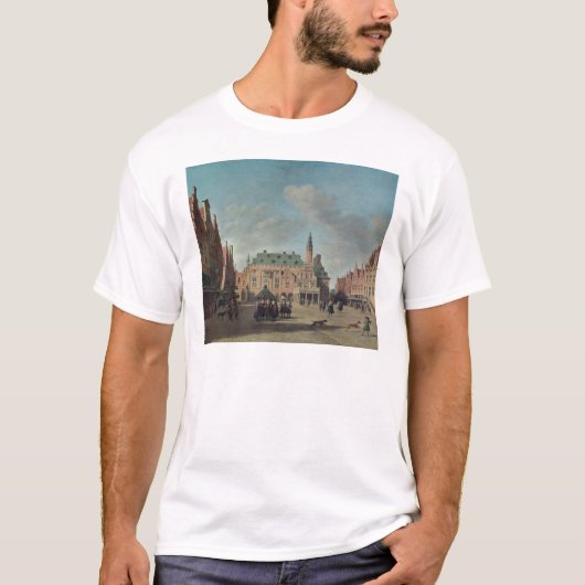 Uitzicht van de Grote Markt in Haarlem T-shirt (Voorkant)