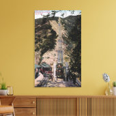 Uitzicht van de grote spoorlijn canvas afdruk (Insitu (Woonkamer))