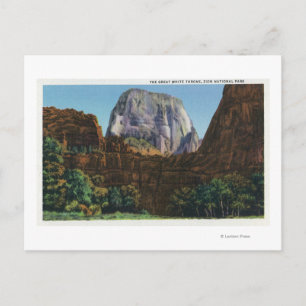 Uitzicht van de Grote Witte Troon Briefkaart