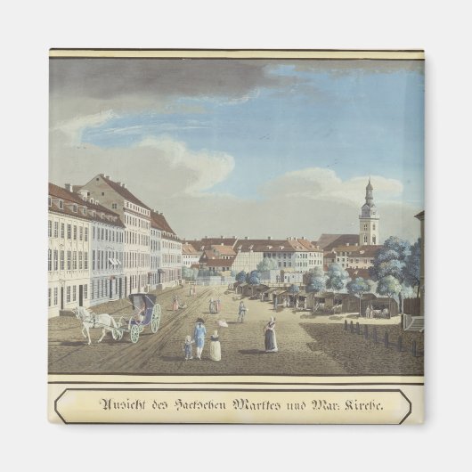 Uitzicht van de Hackescher Markt Magneet (Voorkant)