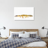 Uitzicht van de hagedis canvas afdruk (Insitu (Slaapkamer))