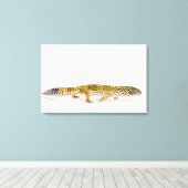 Uitzicht van de hagedis canvas afdruk (Insitu (Houten vloer))