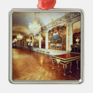 Uitzicht van de hal van de gevechten metalen ornament