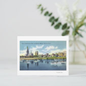 Uitzicht van de Hartfort Skyline in de Connecticut Briefkaart (Staand voorkant)