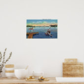 Uitzicht van de Harwichport Wychmere Harbour Poster (Keuken)