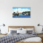 Uitzicht van de haven, Martha's wijngaard Canvas Afdruk (Insitu (Slaapkamer))