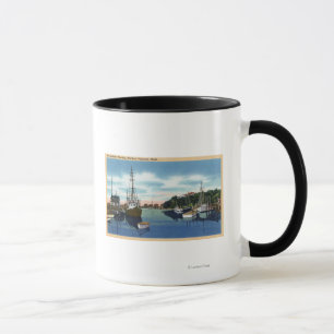 Uitzicht van de haven, Martha's wijngaard Mok