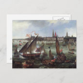 Uitzicht van de haven van Antwerpen Briefkaart (Voorkant / Achterkant)
