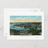 Uitzicht van de haven van Boothbay Briefkaart (Voorkant / Achterkant)