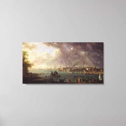 Uitzicht van de haven van Lorient Canvas Afdruk (Voorkant)