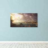 Uitzicht van de haven van Lorient Canvas Afdruk (Insitu (Houten vloer))