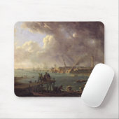 Uitzicht van de haven van Lorient Muismat (Met muis)