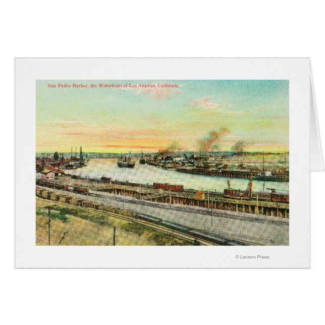 Uitzicht van de haven van San Pedro (Voorkant Horizontaal)