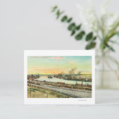 Uitzicht van de haven van San Pedro Briefkaart (Staand voorkant)