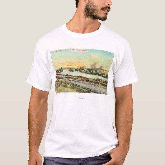 Uitzicht van de haven van San Pedro T-shirt (Voorkant)