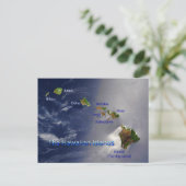 Uitzicht van de Hawaï Briefkaart (Staand voorkant)
