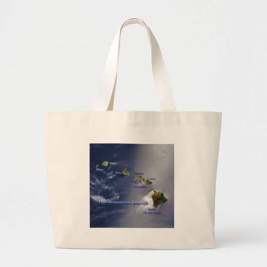 Uitzicht van de Hawaï Grote Tote Bag (Voorkant)