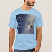 Uitzicht van de Hawaïaanse eilanden Unisex T-shirt (Voorkant)