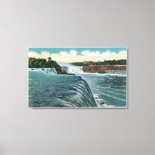 Uitzicht van de Herfsten van Niagara uit Prospect Canvas Afdruk